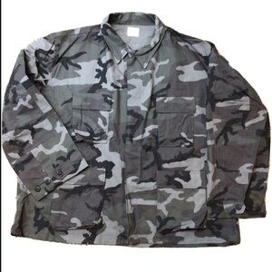 NWOT Camo Mens Military Cargo Tactical Jacket Coat 3XL